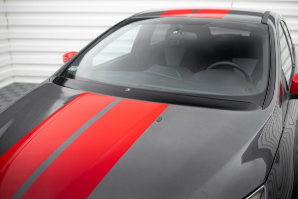 Verlängerung Motorhaube für Ford Focus Mk3 / Mk3 FL / ST / RS schwarz Hochglanz