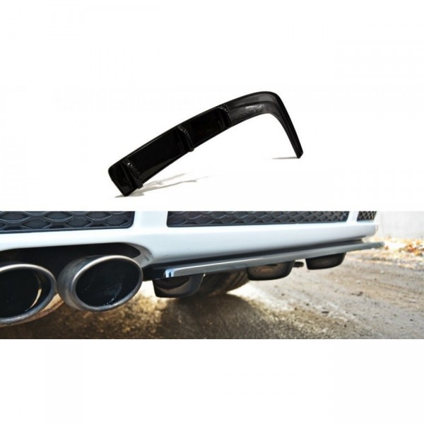 Diffusor Heck Ansatz passend für AUDI RS4 B5 DTM LOOK schwarz Hochglanz