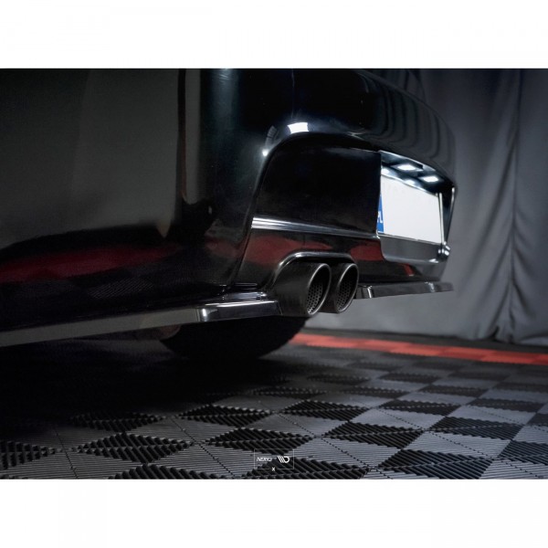 Diffusor Heck Ansatz passend für BMW 1er E81/ E87 M Paket FACELIFT schwarz Hochglanz