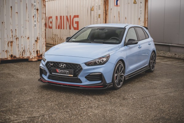 Front Ansatz V.3 für Hyundai I30 N Mk3 Hatchback/ Fastback schwarz Hochglanz