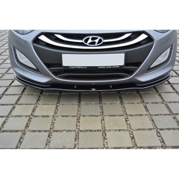 Front Ansatz für Hyundai i30 mk.2 schwarz Hochglanz