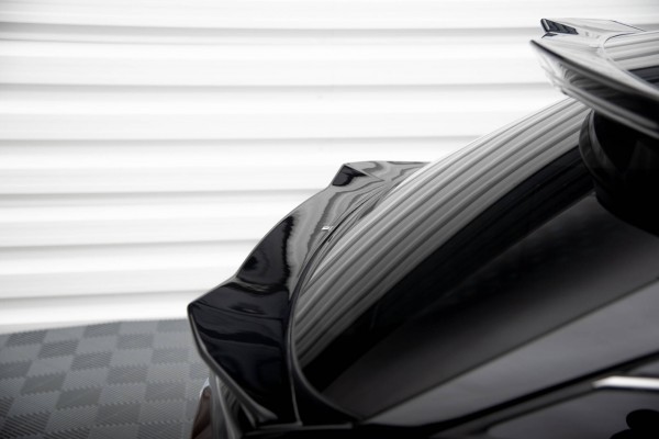 Niedriger Spoiler CAP für 3D Lexus RX Mk4 Facelift schwarz Hochglanz