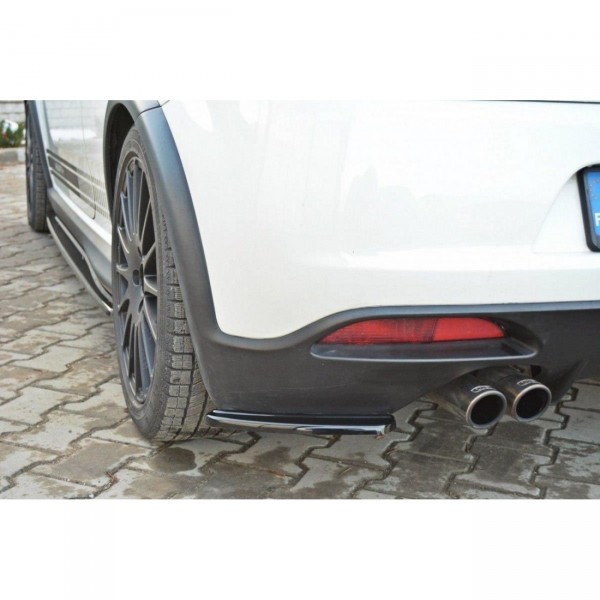 Heck Ansatz Flaps Diffusor für FIAT GRANDE PUNTO ABARTH schwarz Hochglanz