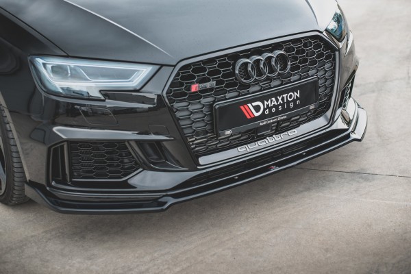 Front Ansatz V.3 für Audi RS3 8V FL Sportback schwarz Hochglanz