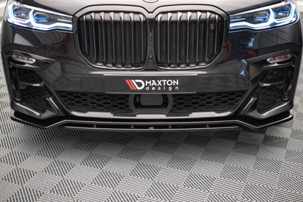 Front Ansatz V.1 für BMW X7 M G07 schwarz Hochglanz