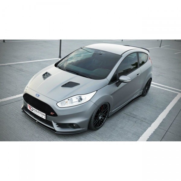 Front Ansatz für (Cupra) Ford Fiesta ST Mk7 FL schwarz Hochglanz