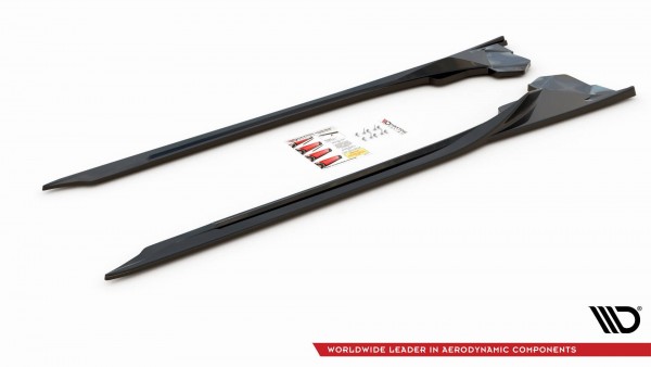 Seitenschweller Ansatz für BMW i8 schwarz Hochglanz