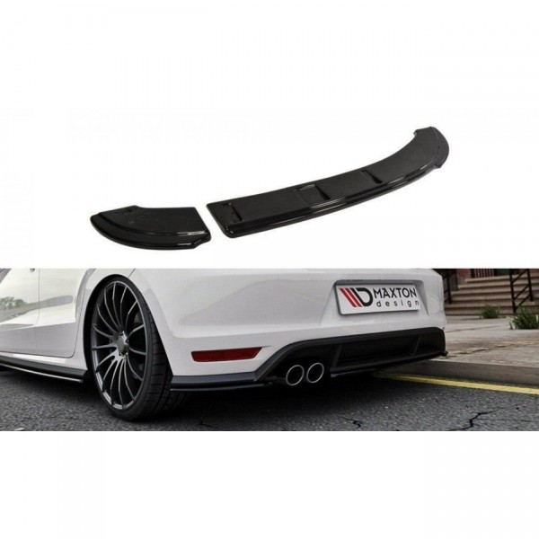 Diffusor Heck Ansatz für POLO MK5 GTI Facelift schwarz Hochglanz