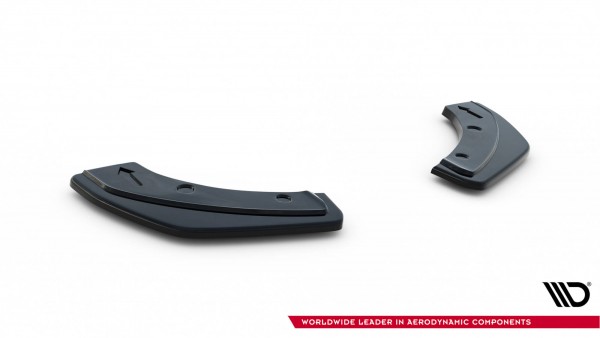Heck Ansatz Flaps Diffusor für Peugeot RCZ Mk1 / Mk1 Facelift schwarz Hochglanz