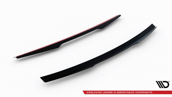 Spoiler CAP für Ford Fiesta Standard / ST / ST-Line Mk8 (Für FO-FI-8-FH1FP) schwarz Hochglanz