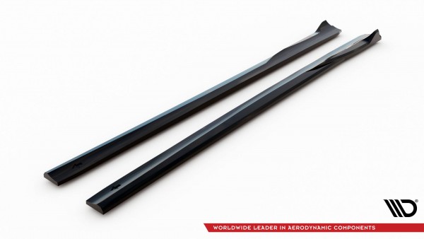Seitenschweller Ansatz für Mercedes-Benz E AMG-Line W214 schwarz Hochglanz