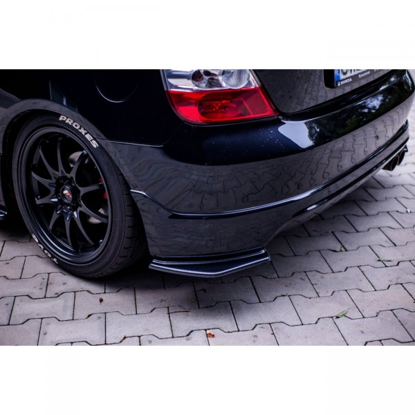 Heck Ansatz Flaps Diffusor für AUDI HONDA CIVIC EP3 (MK7) TYPE-R/S FACELIFT schwarz Hochglanz