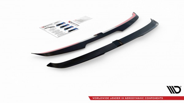 Spoiler CAP V.2 für Audi RS3 / S3 / A3 S-Line Sportback 8Y schwarz Hochglanz