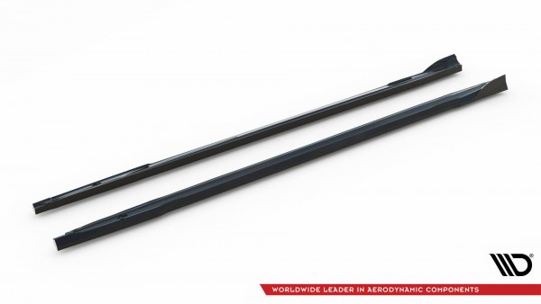 Seitenschweller Ansatz für V.3 für Audi A3 S-Line Limousine / S3 Limousine 8Y Facelift schwarz Hochg