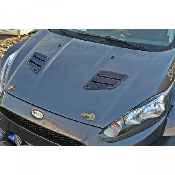 Maske Schlitze schwarz Hochglanz