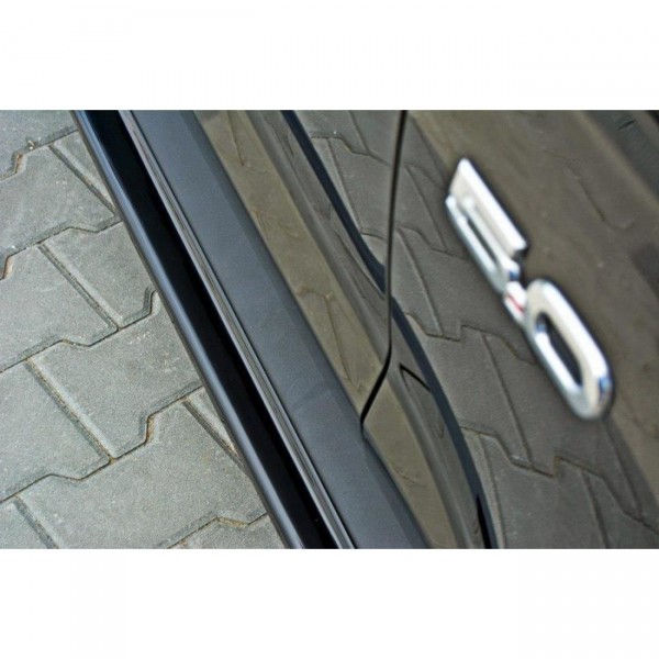 Seitenschweller Ansatz für Ford Mustang GT Mk6 schwarz Hochglanz