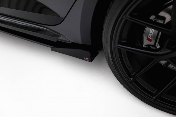 Side Flaps für Audi RS5 Sportback F5 schwarz Hochglanz