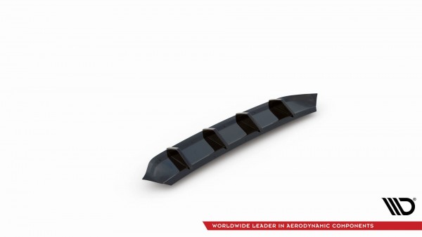 Diffusor Heck Ansatz für Volkswagen Arteon R-Line Facelift schwarz Hochglanz