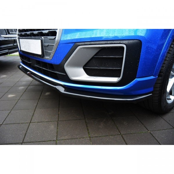 Front Ansatz für Audi Q2 Mk.1 schwarz Hochglanz