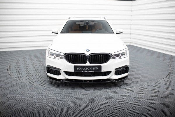 Front Ansatz V.4 für BMW 5er M-Paket G30 / G31 schwarz Hochglanz