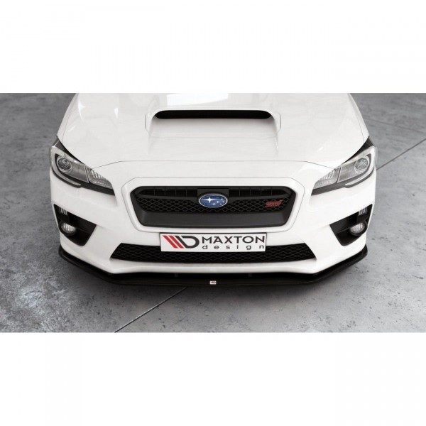 Front Ansatz für v.2 SUBARU WRX STI schwarz Hochglanz