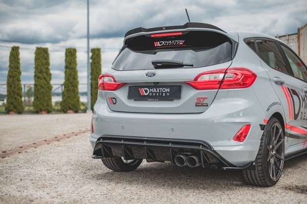 Diffusor Heck Ansatz V.2 für Ford FIesta Mk8 ST schwarz Hochglanz