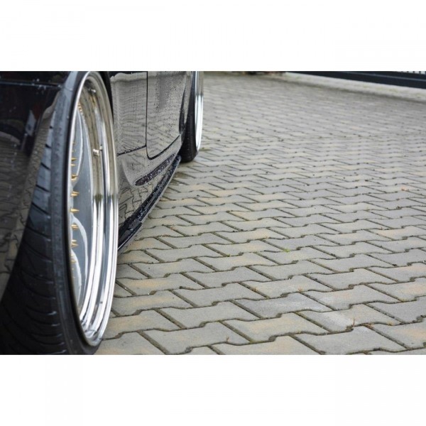 Seitenschweller Ansatz für BMW 3er E92 M Paket FACELIFT schwarz Hochglanz