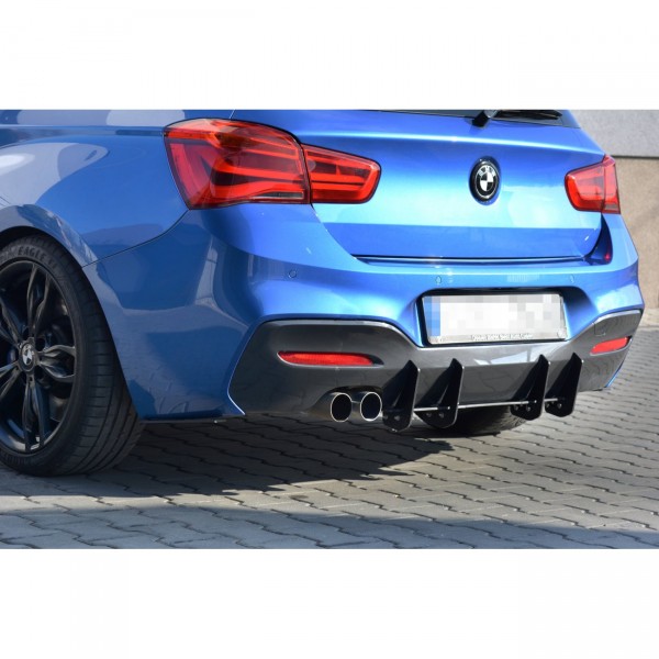 Diffusor Heck Ansatz Heckschürze V.1 für BMW 1er F20/F21 M-POWER FACELIFT