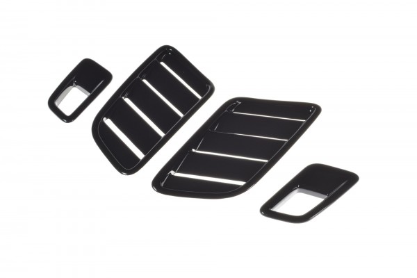Motorhauben Luftschlitze Ford Focus ST-Line / ST Mk4 schwarz Hochglanz