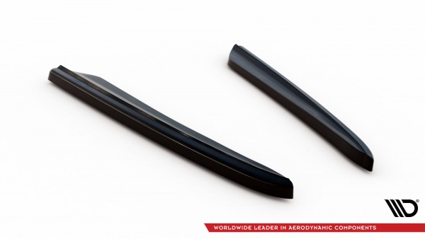Heck Ansatz Flaps Diffusor für Mercedes-Benz CLS C219 schwarz Hochglanz