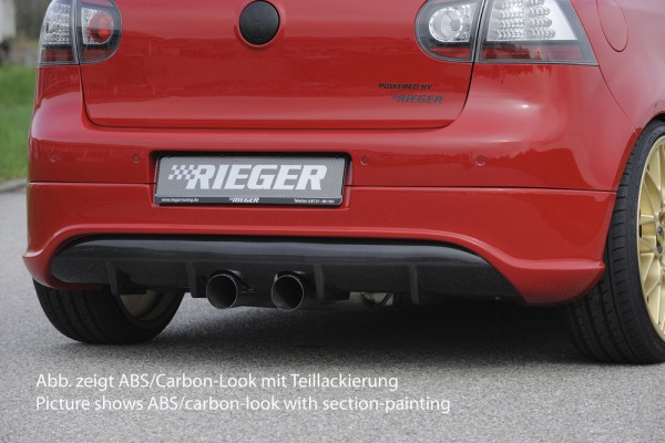 Rieger Heckschürzenansatz VW Golf 5 GTI Diffusor