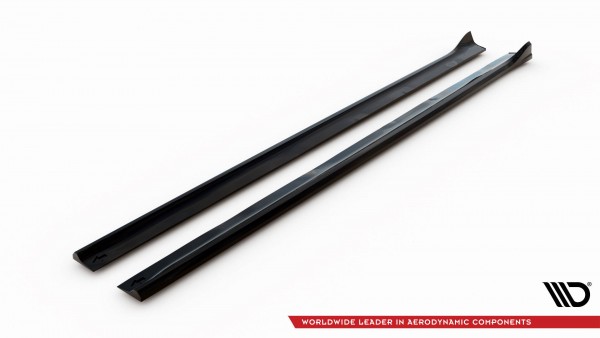 Seitenschweller Ansatz für Chrysler 300 Mk2 schwarz Hochglanz