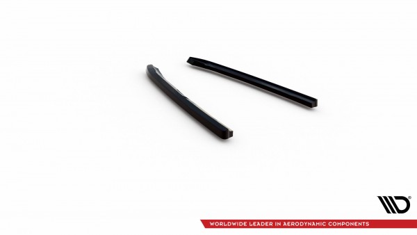 Heck Ansatz Flaps Diffusor V.2 für Audi A6 Avant C7 schwarz Hochglanz