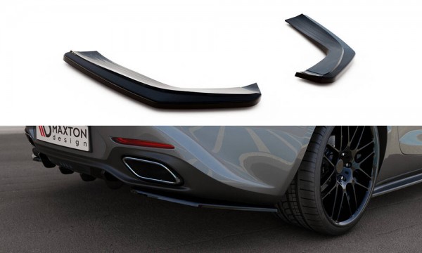 Heck Ansatz Flaps Diffusor für Mercedes-AMG GT / GT S C190 Facelift schwarz Hochglanz