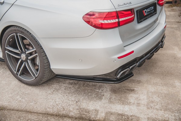 Heck Ansatz Flaps Diffusor für Mercedes-Benz E63 AMG Kombi/Limousine S213/W213 schwarz Hochglanz