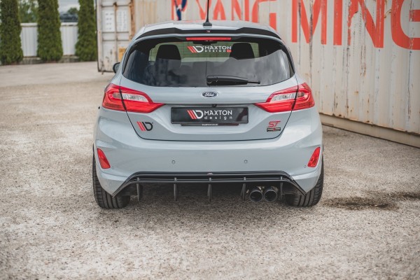 Diffusor Heck Ansatz V.2 für Ford FIesta Mk8 ST schwarz Hochglanz