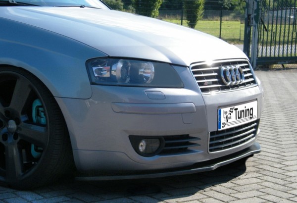 Cup Frontspoilerlippe aus ABS hochglanz schwarz Audi A3, Sportback, 8PA Bj.: 2004-2008 Für alle Fro