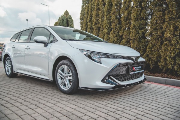 Seitenschweller Ansatz für Toyota Corolla XII Touring Sports schwarz Hochglanz