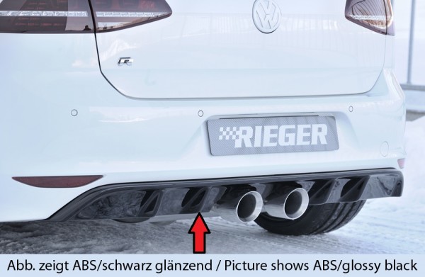 Rieger Heckeinsatz VW Golf 7 R Diffusor