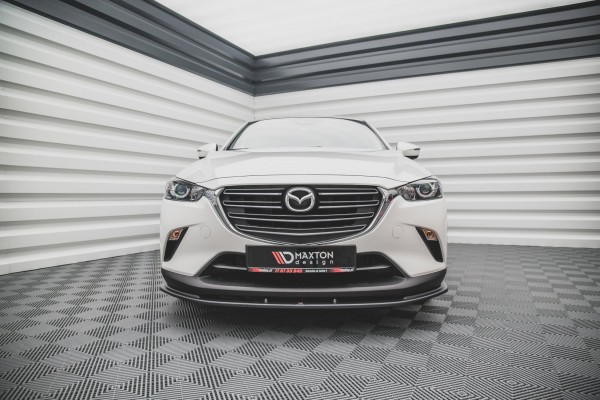 Front Ansatz V.1 für Mazda CX-3 schwarz Hochglanz