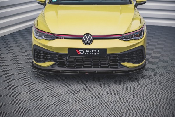 Front Ansatz V.4 für Volkswagen Golf 8 GTI Clubsport schwarz Hochglanz