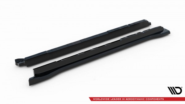 Seitenschweller Ansatz für Lexus NX F-Sport Mk2 schwarz Hochglanz