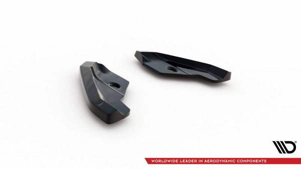 Heck Ansatz Flaps Diffusor V.1 für Seat Leon Hatchback Mk3 Facelift schwarz Hochglanz