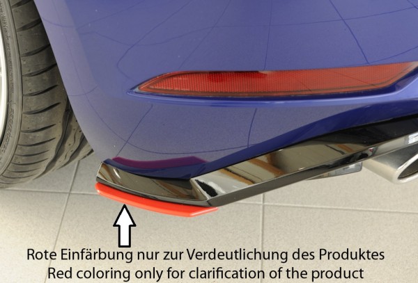 Rieger Heckschürzenansatz seitlich rechts VW Golf 7 R-Line Diffusor