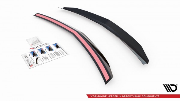 Spoiler CAP für Mercedes-Benz E63 AMG / AMG-Line Limousine W212 Facelift schwarz Hochglanz