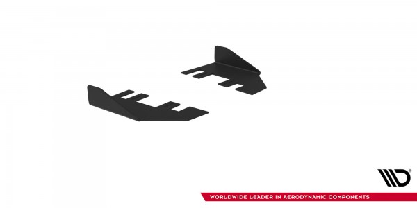 Hintere Seiten Flaps für Ford Mustang GT Mk6 schwarz Hochglanz