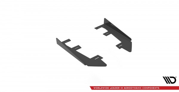 Hintere Seiten Flaps für BMW 4er M-Paket G22 schwarz Hochglanz