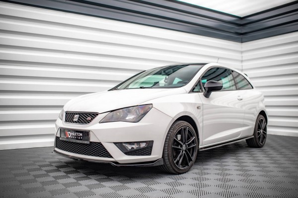 Front Ansatz V.1 für Seat Ibiza FR SC Mk4 Facelift schwarz Hochglanz