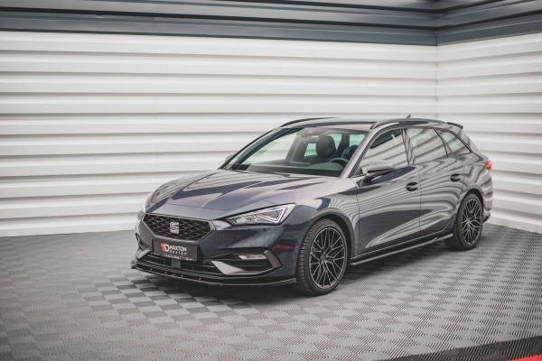 Front Ansatz V.1 für Seat Leon FR Mk4 schwarz Hochglanz
