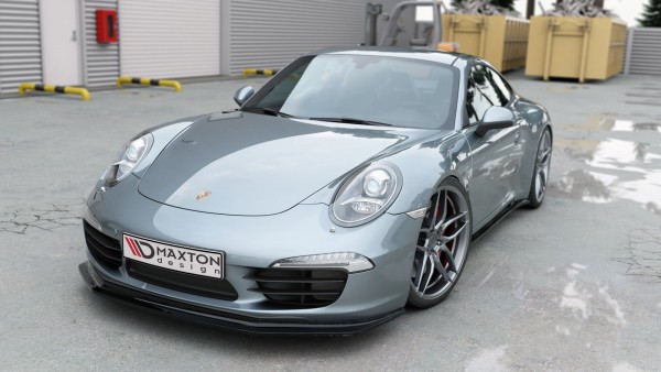 Front Ansatz V.1 für Porsche 911 Carrera 991 schwarz Hochglanz